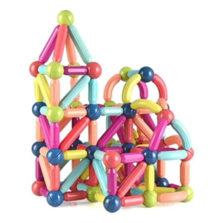 🧲 مجموعة البناء المغناطيسية للأطفال – Play Magnet 🌈